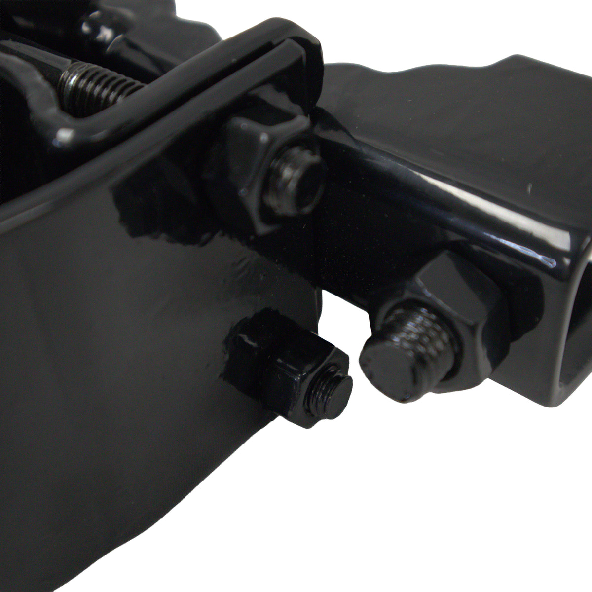 Bull Dog Hinge, Powder Coated Black, 4" Chain Link Fence Gate