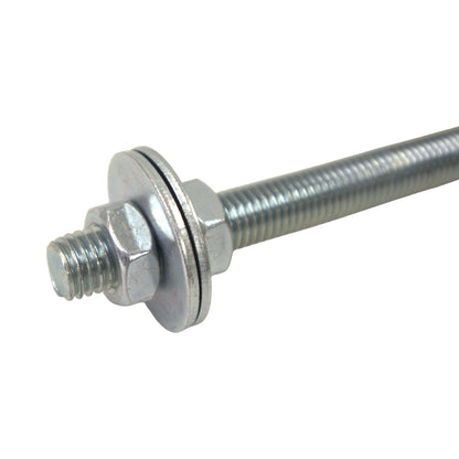 5/8" x 13" Farm Gate & Fence J Bolt Lag Hinge Pin Fastener w/ Washers & Nuts Zinc Plated