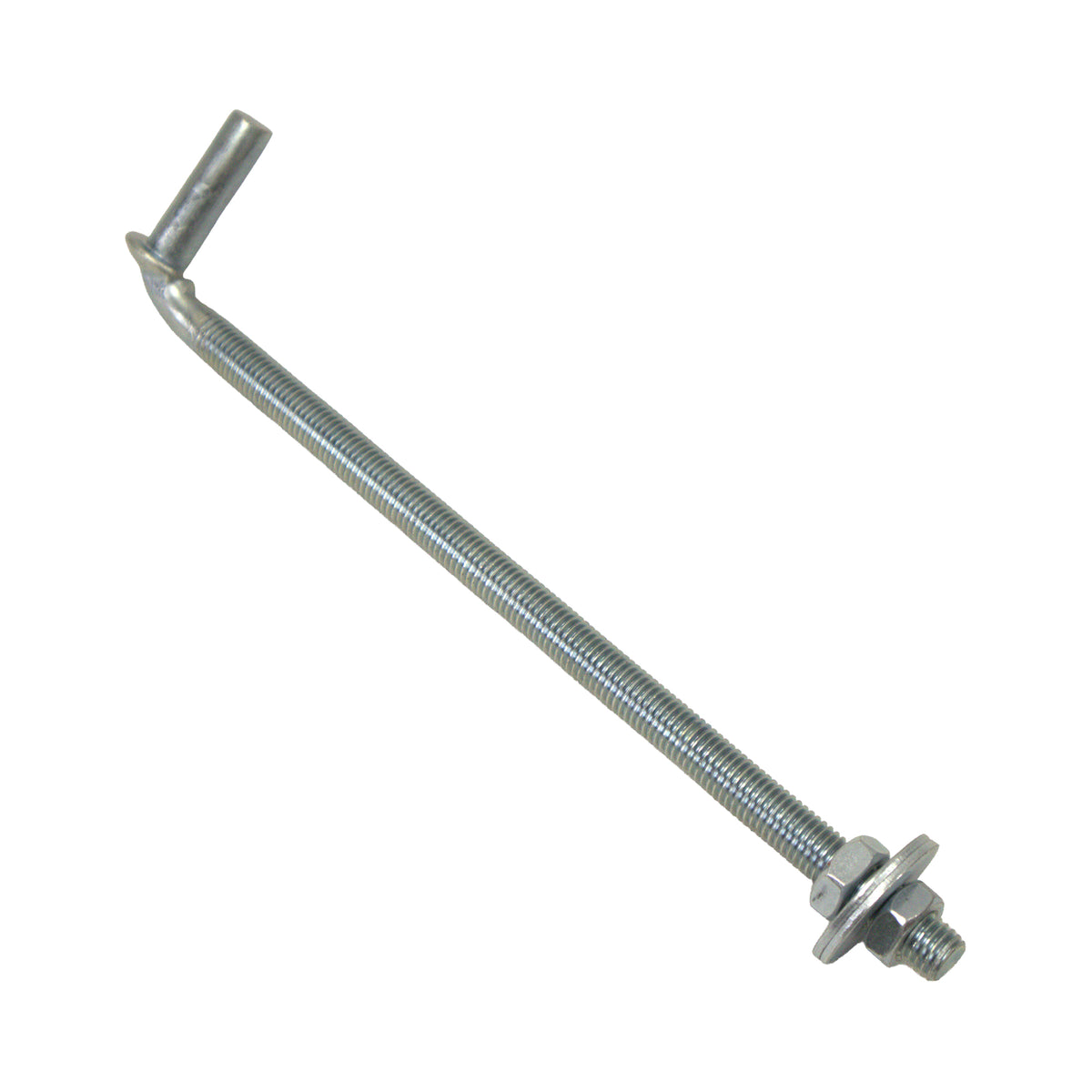 5/8" x 13" Farm Gate & Fence J Bolt Lag Hinge Pin Fastener w/ Washers & Nuts Zinc Plated