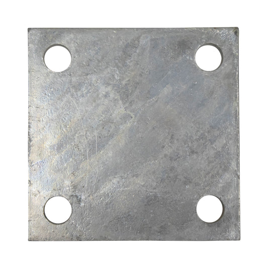 Base/Flange Plate Galvanized, 1/4" x 6" x 6"