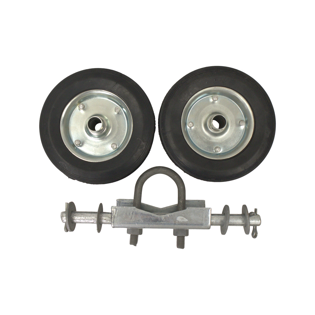 DOUBLE WHEEL CARRIER ASSEMBLY HDG 6" WHEEL 7"Carrier