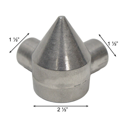 Aluminum BULLET CAP, 2 - WAY 2 1/2"