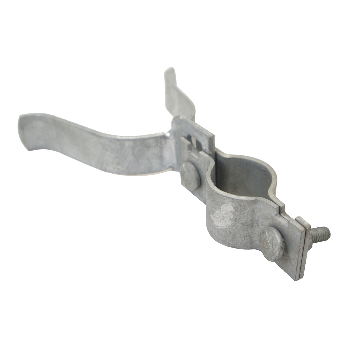 Fork Latch Assembly, Lockable with Padlock, 2 3/8" X 1 3/8", Galvanized