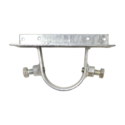 Wood to Steel Adapter (2 Set Screws) Galvanized, 2 3/8" X 6"