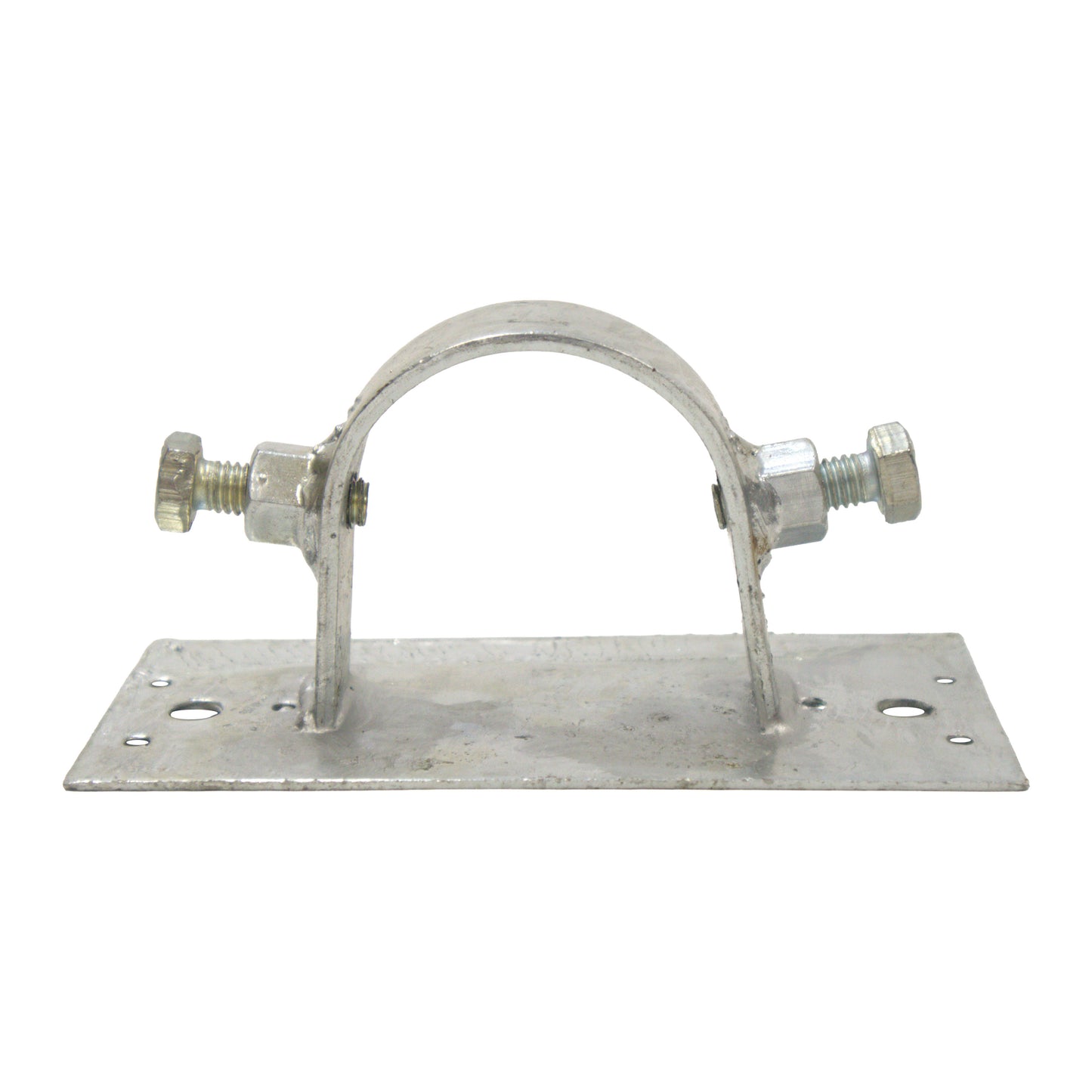 Wood to Steel Adapter (2 Set Screws) Galvanized, 2 3/8" X 6"