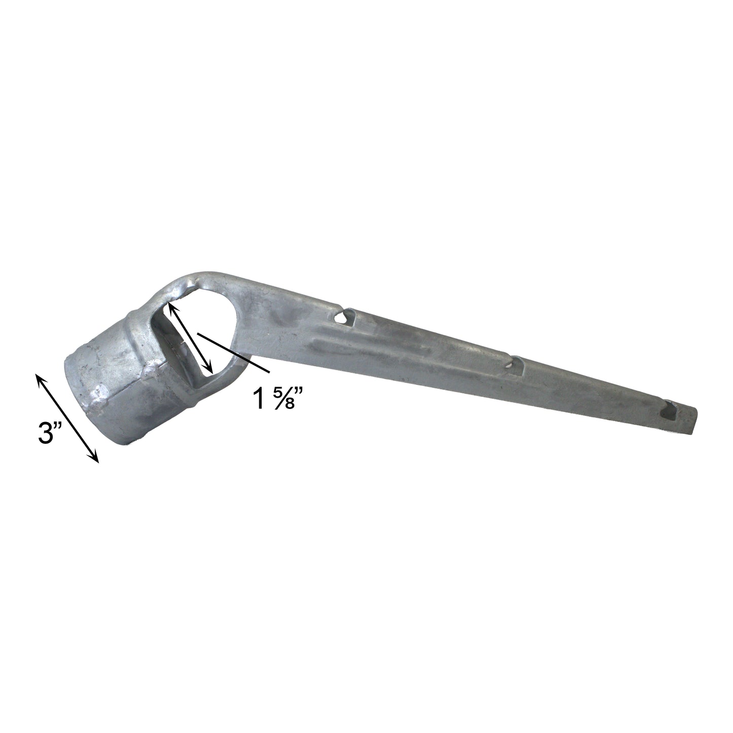 Barb Arm 3 Strand Galvanized, 3" x 1 5/8"