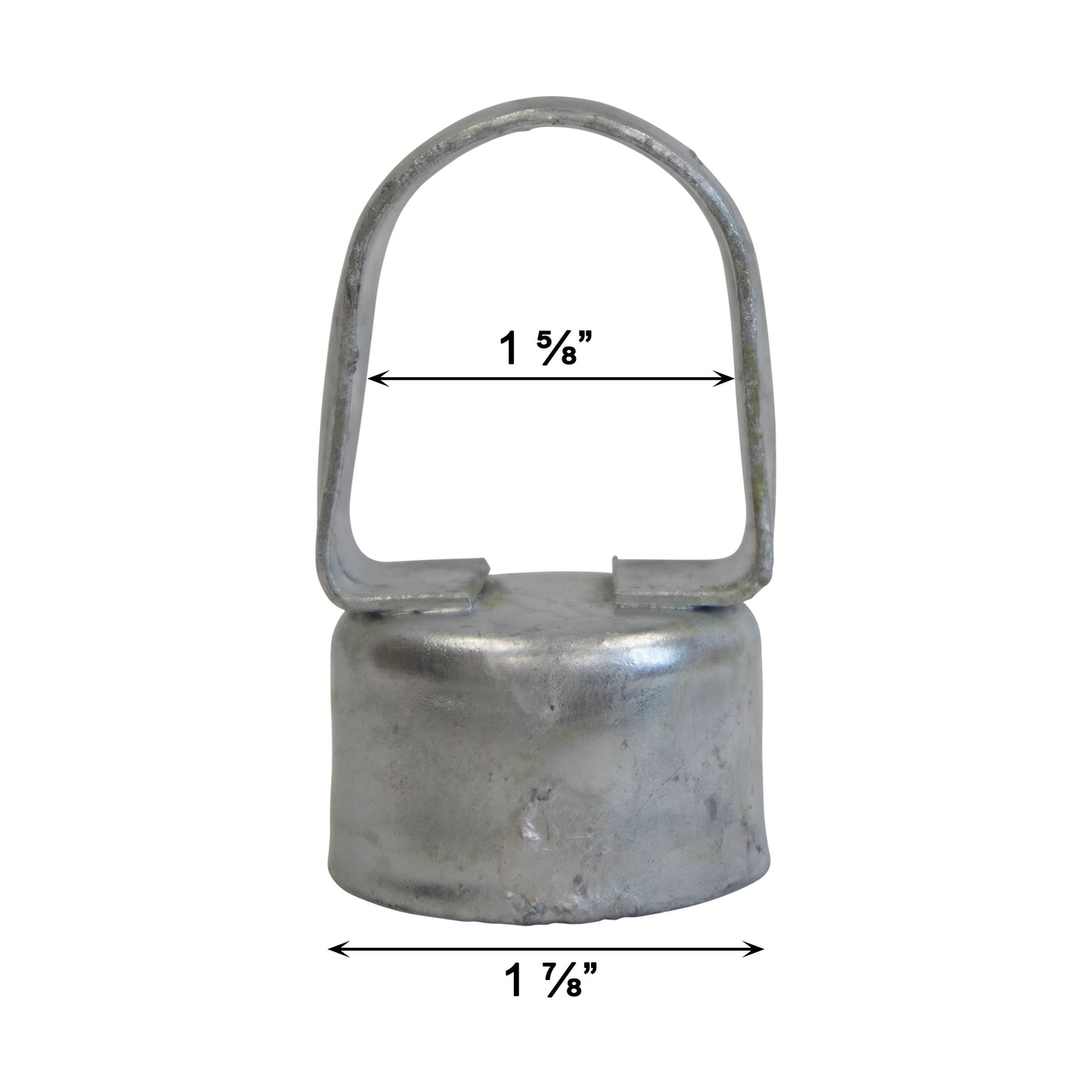 Loop Cap Steel Galvanized, 1 7/8" x 1 5/8"