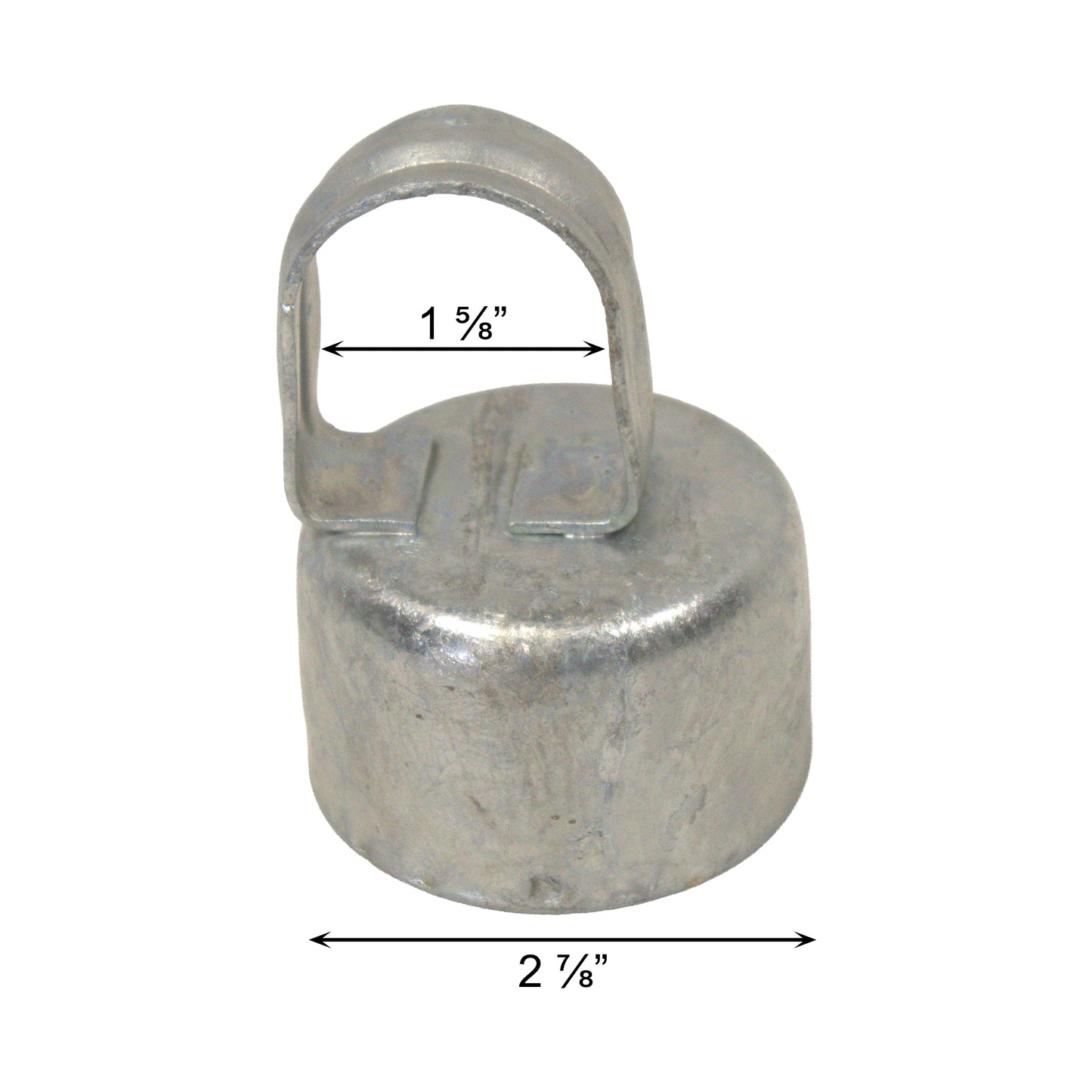 Loop Cap Steel Galvanized, 2 7/8" x 1 5/8"