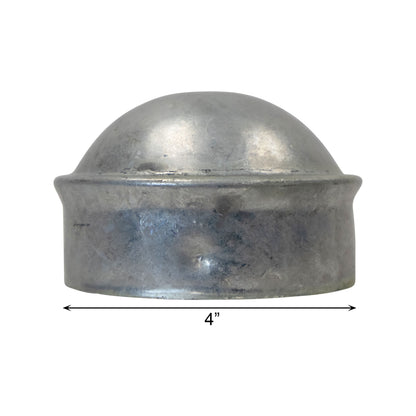 Post/Dome Caps Galvanized 4"