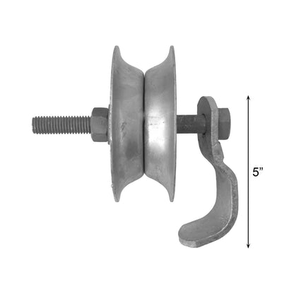 REAR TRACK WHEEL 5" SAFETY HDG