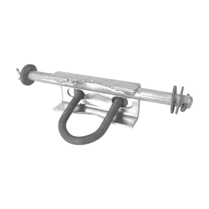 DOUBLE WHEEL CARRIER ASSEMBLY HDG 8" WHEEL 7" Carrier