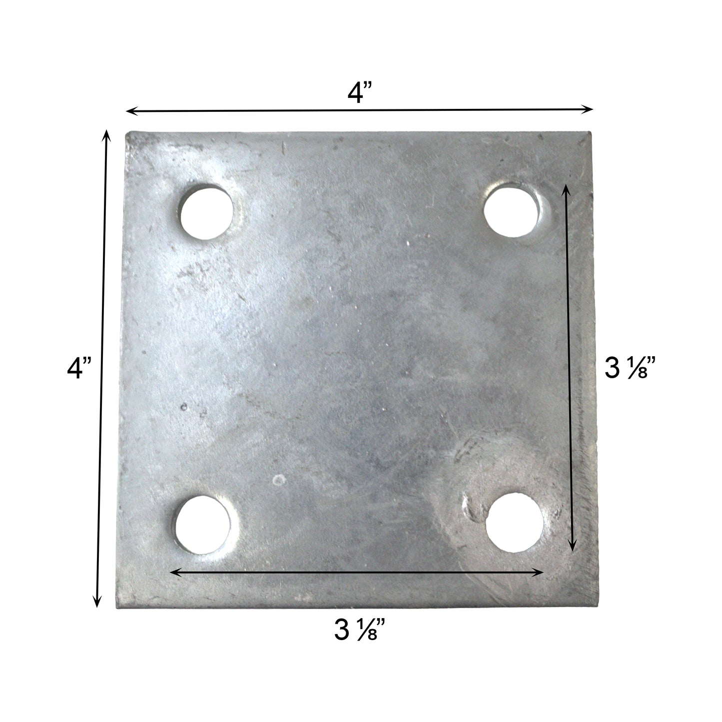 Base Plate HDG 1/4" x 4" x 4"