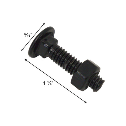 Brace Band (Beveled) Powder Coated Black, 4"