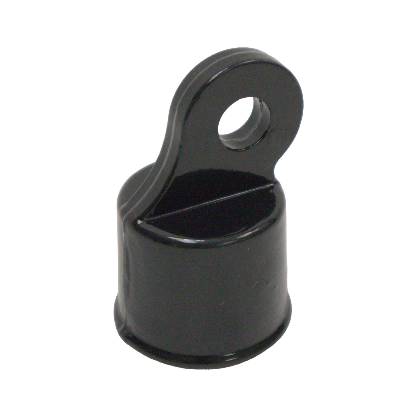 Aluminum RAIL END Powder Coated Black, 1 3/8"
