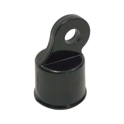 Aluminum RAIL END Powder Coated Black, 1 3/8"