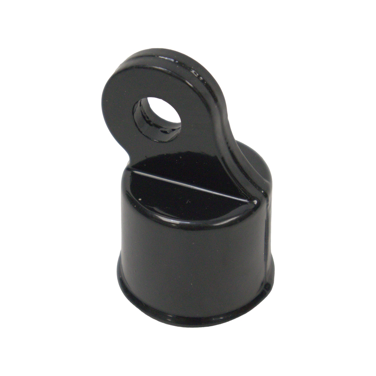 Aluminum RAIL END Powder Coated Black, 1 3/8"