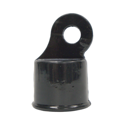 Aluminum RAIL END Powder Coated Black, 1 3/8"