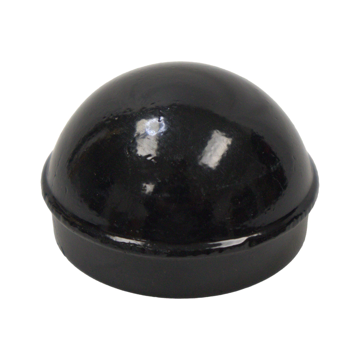 Aluminum Dome Cap Powder Coated Black, 2 3/8"