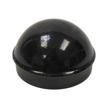 Aluminum Dome Cap Powder Coated Black, 2 3/8"