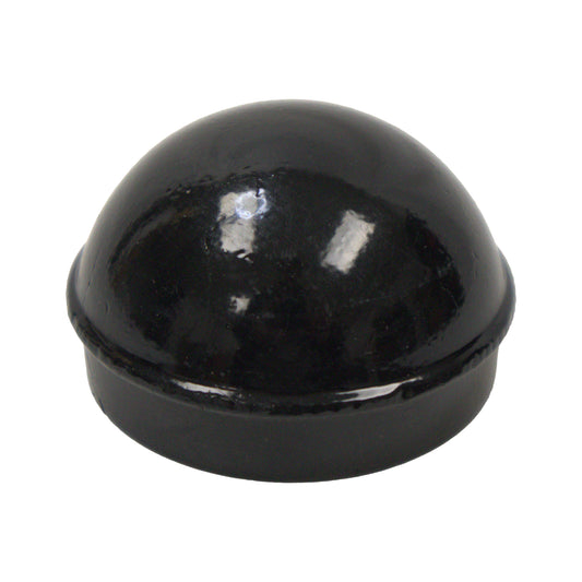 Aluminum Dome Cap Powder Coated Black, 2 3/8"