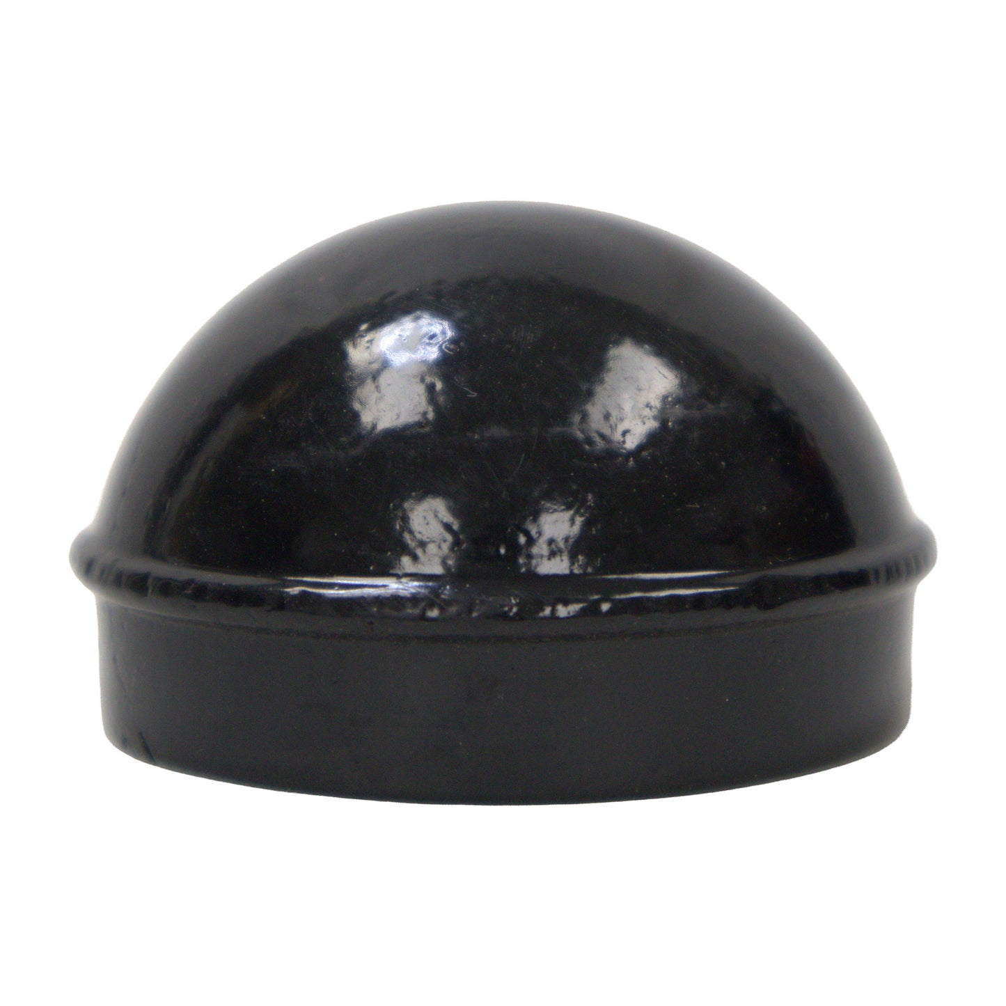 Aluminum Dome Cap Powder Coated Black, 2 3/8"