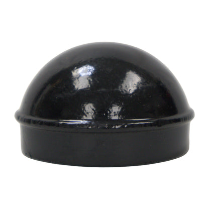 Aluminum Dome Cap Powder Coated Black, 2 3/8"
