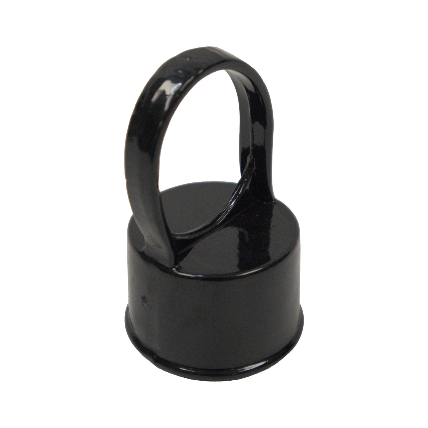 Aluminum LOOP CAP (NO ACORN) Powder Coated Black, 1 5/8" x 1 3/8"