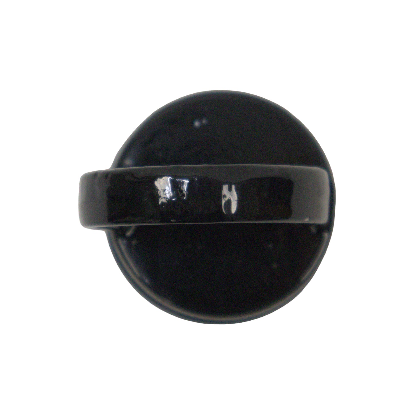 Aluminum LOOP CAP (NO ACORN) Powder Coated Black, 1 5/8" x 1 3/8"