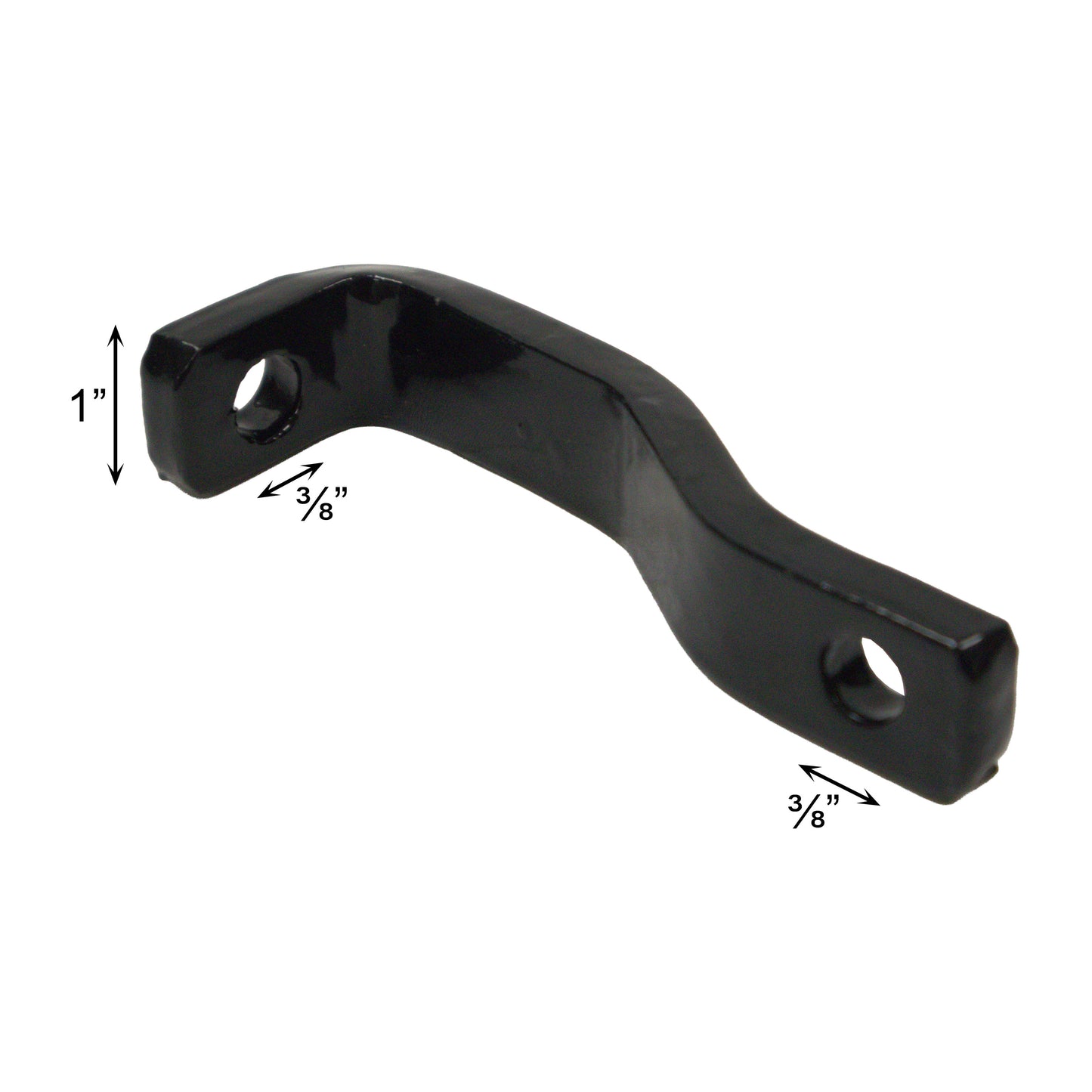 Truss Rod Tightener Powder Coated Black, 3/8"x1"
