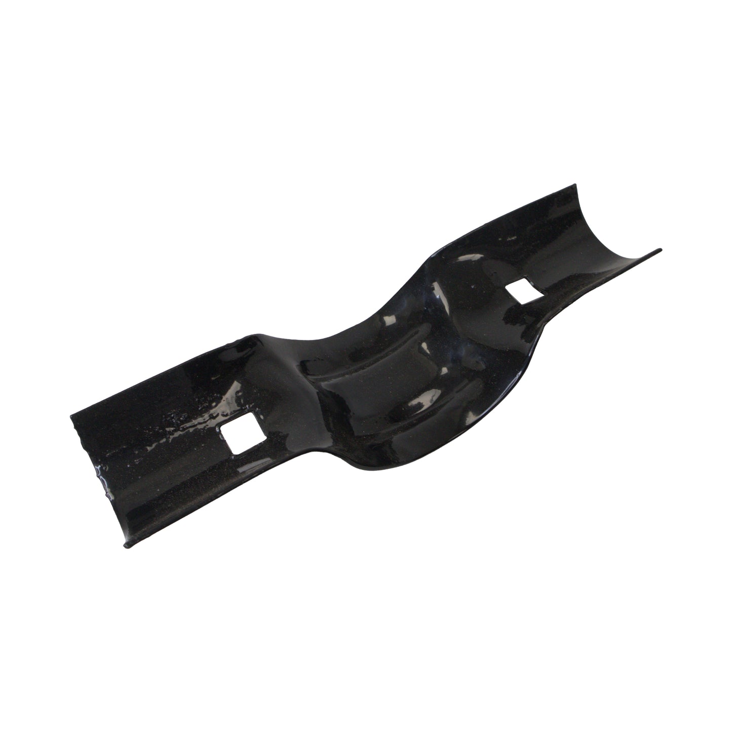 BOULEVARD/LINE RAIL CLAMP Galvanized, 3"x 1 5/8", Powder Coated Black