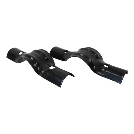 BOULEVARD/LINE RAIL CLAMP Galvanized, 3"x 1 5/8", Powder Coated Black