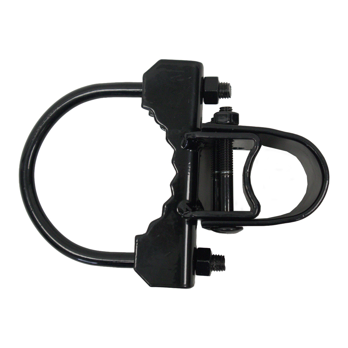 Bull Dog Hinge, Powder Coated Black, 4" Chain Link Fence Gate