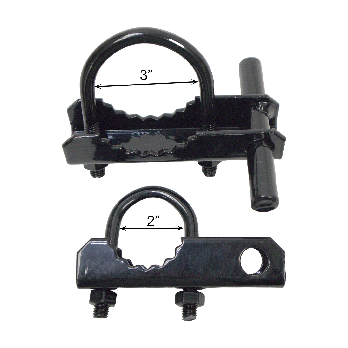 INDUSTRIAL OFFSET HINGE POWDER COATED BLACK, 3"