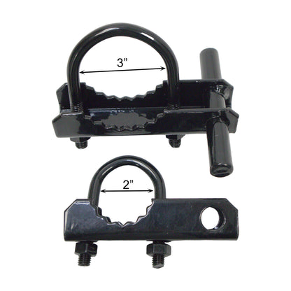 INDUSTRIAL OFFSET HINGE POWDER COATED BLACK, 3"