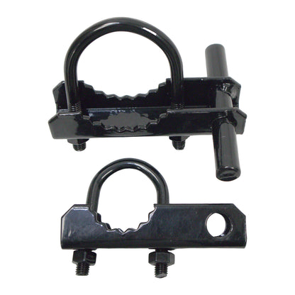 INDUSTRIAL OFFSET HINGE POWDER COATED BLACK, 3"
