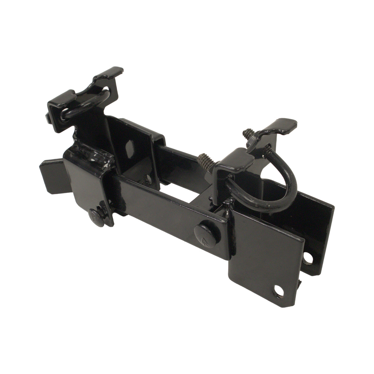 Double Gate Latch for Residential 1 3/8" Gate Frames HDG, Powder Coated Black