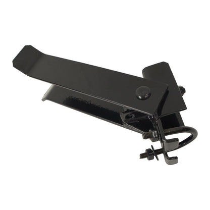 Double Gate Latch for Commercial Gate Frames HDG Powder Coated Black, 1 7/8"