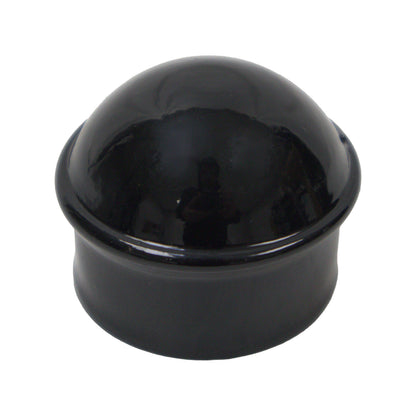 Post/Dome Cap Powder Coat Black, 1 7/8"