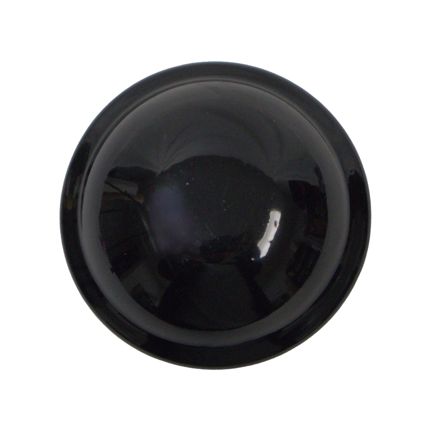 Post/Dome Cap Powder Coat Black, 2 3/8"
