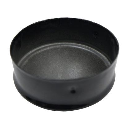 Post/Dome Cap Powder Coat Black, 4"
