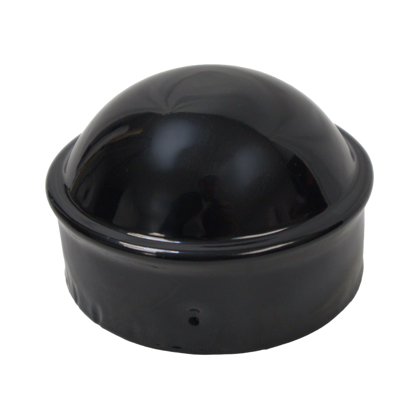 Post/Dome Cap Powder Coat Black, 4"