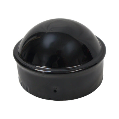 Post/Dome Cap Powder Coat Black, 4"