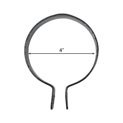 Brace Band Powder Coated Black, 4"