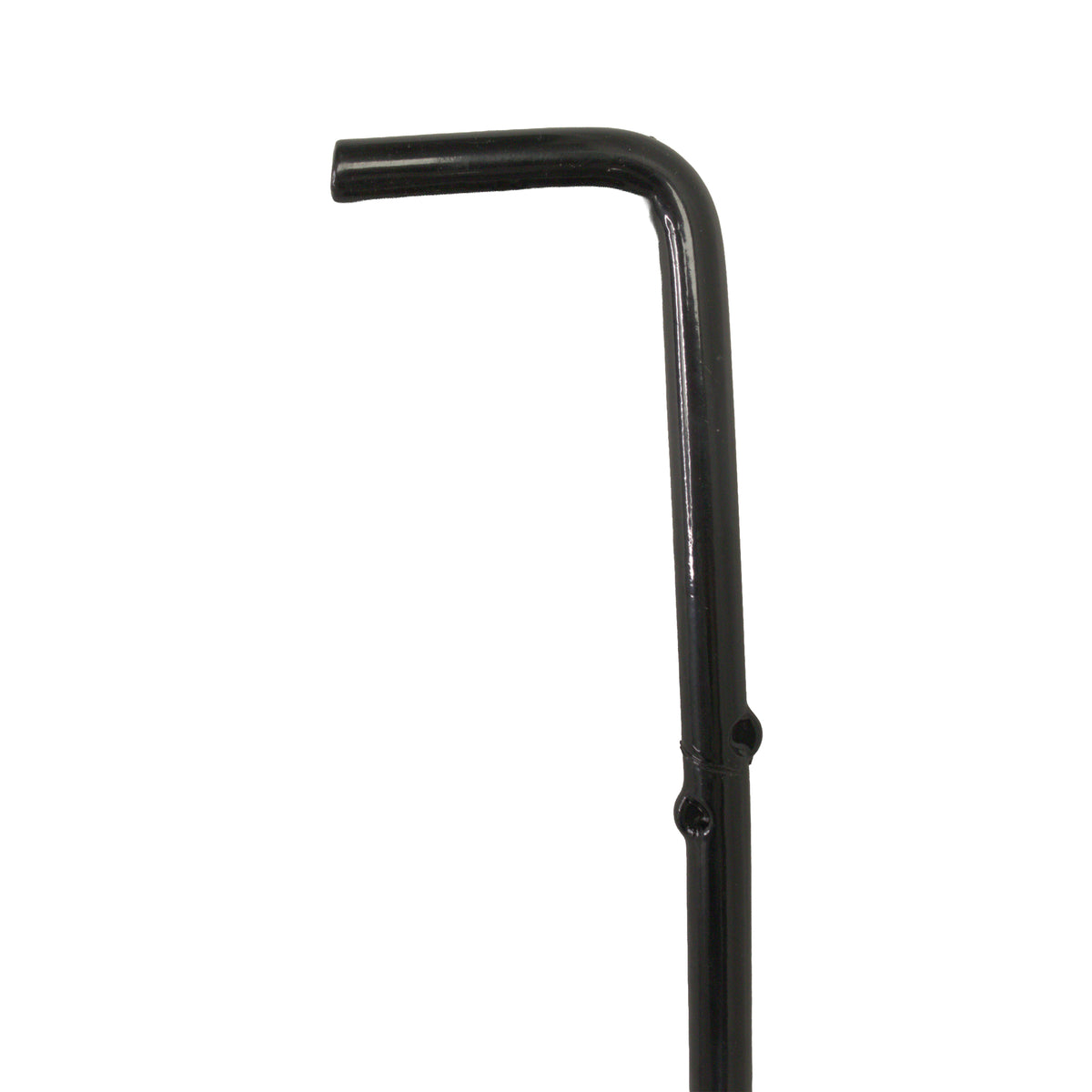 CANE BOLT 18" DROP ROD HDG, POWDER COATED BLACK