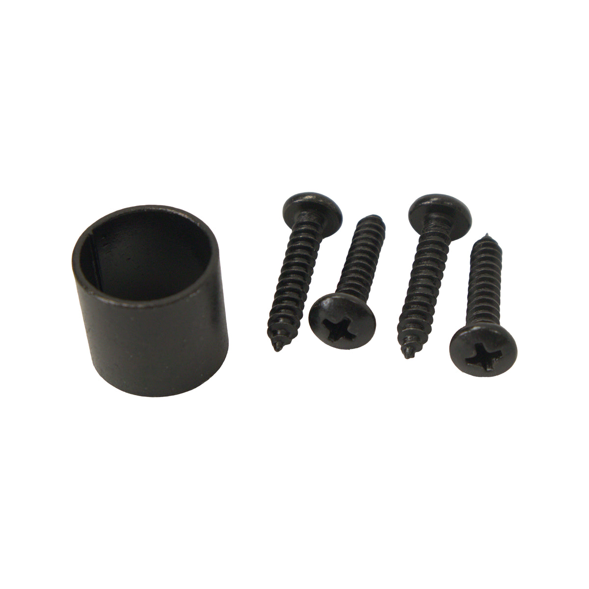 CANE BOLT 18" DROP ROD HDG, POWDER COATED BLACK