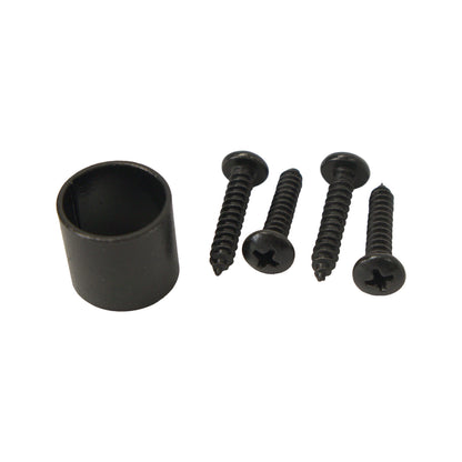 CANE BOLT 18" DROP ROD HDG, POWDER COATED BLACK