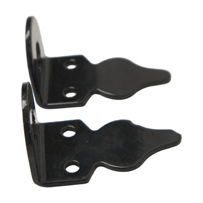 CANE BOLT 18" DROP ROD HDG, POWDER COATED BLACK