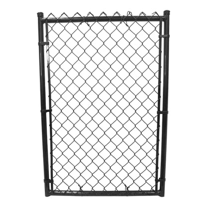 Chain Link Walk Gate Premium Quality Welded 32" x 46" Black. 48" H Overall