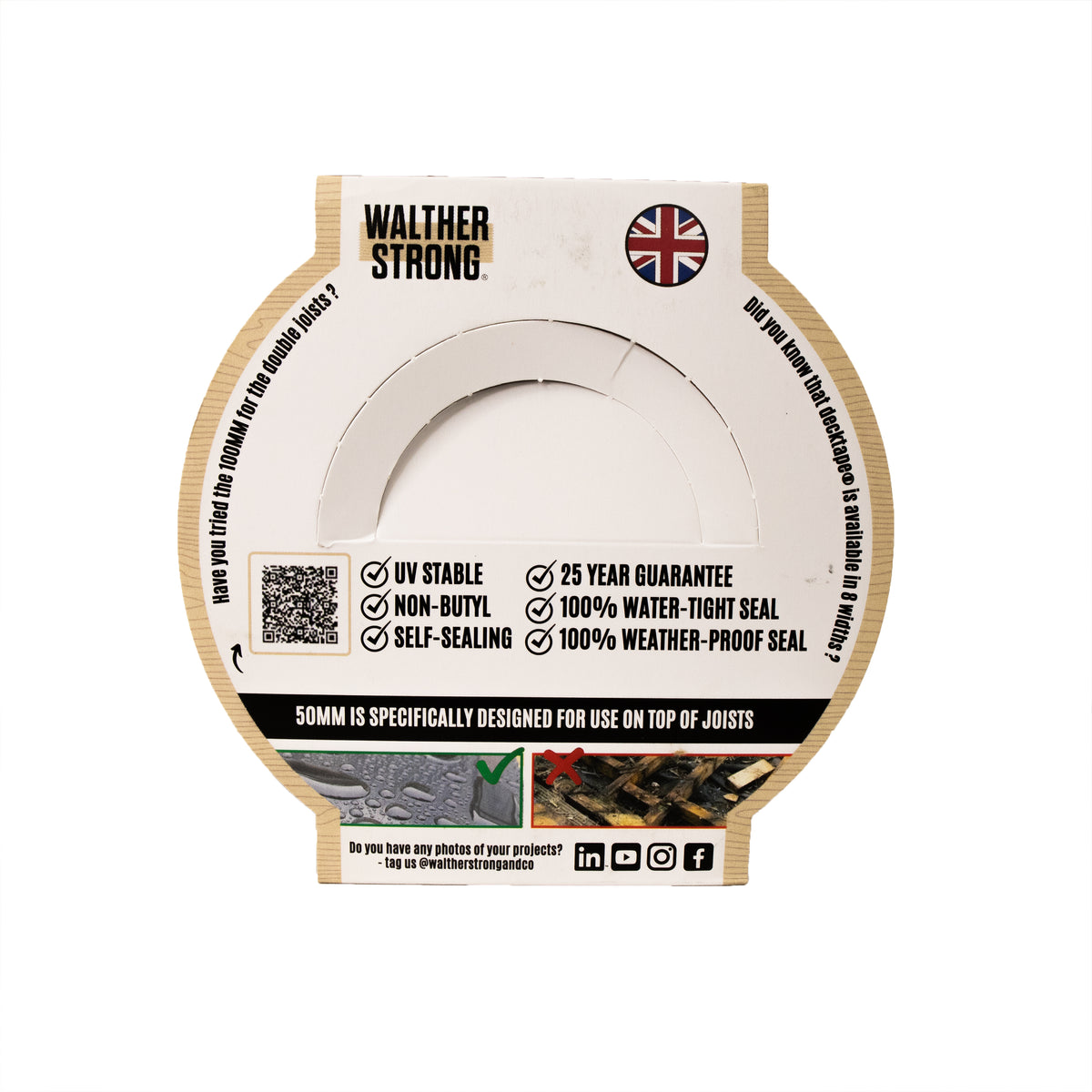 Walther Strong 2in x 65ft Deck Joist Tape