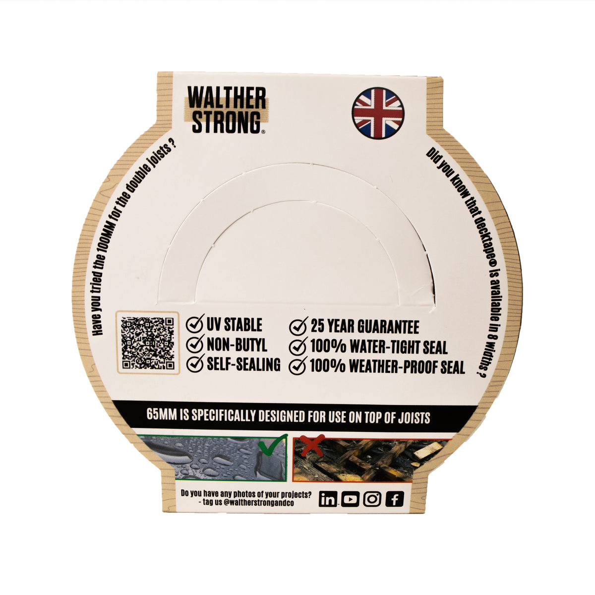 Walther Strong 2 1/2in x 65ft Deck Joist Tape